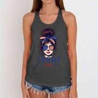 Women Yes IM A Trump Girl Get Over It Trump 2024 Election Women's Knotted Racerback Tank