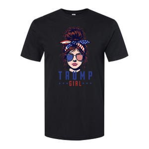 Women Yes IM A Trump Girl Get Over It Trump 2024 Election Softstyle CVC T-Shirt