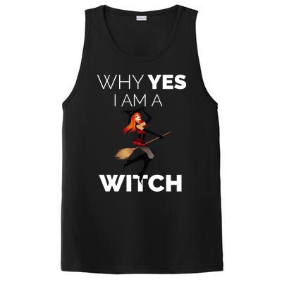 Why Yes I Am The Witch Halloween Novelty Art Meme Great Gift PosiCharge Competitor Tank