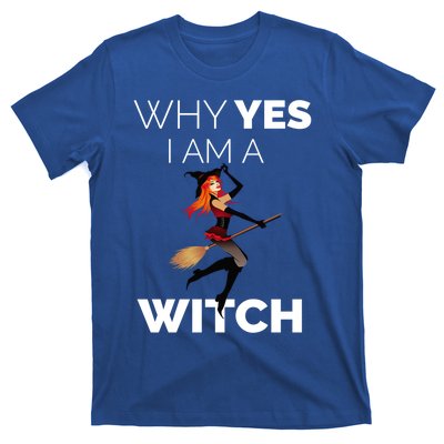 Why Yes I Am The Witch Halloween Novelty Art Meme Great Gift T-Shirt