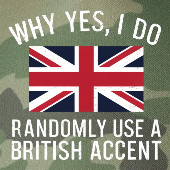 Why Yes I Do Randomly Use A British Accent Funny Graphic Gift Legacy Tie Dye Trucker Hat