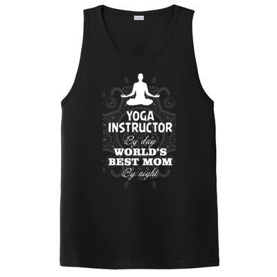 Wos Yoga Instructor And Worlds Best Mom Gift Funny Gift PosiCharge Competitor Tank