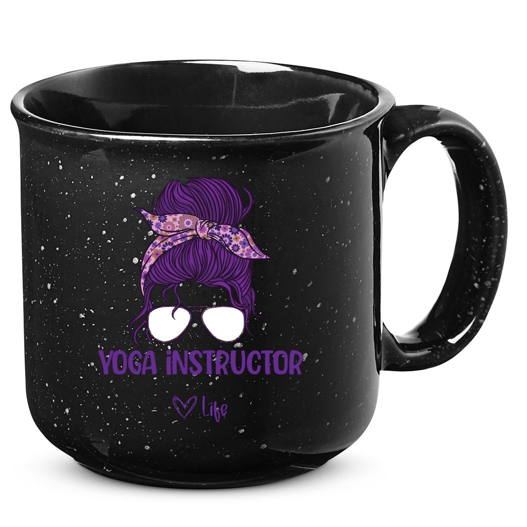Wos Yoga Instructor Life Great Gift 15oz Campfire Ceramic Mug