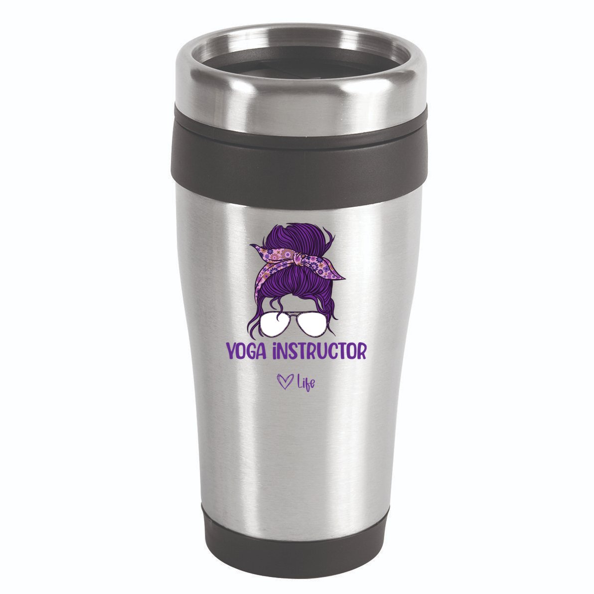 Wos Yoga Instructor Life Great Gift 16oz Travel Tumbler