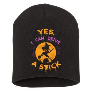 Witch Yes I Can Drive A Stick For Halloween Party Costume Short Acrylic Beanie