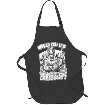 Would You Like To Kill Nazis With Gi Robot Olafh Ace Full-Length Apron With Pockets