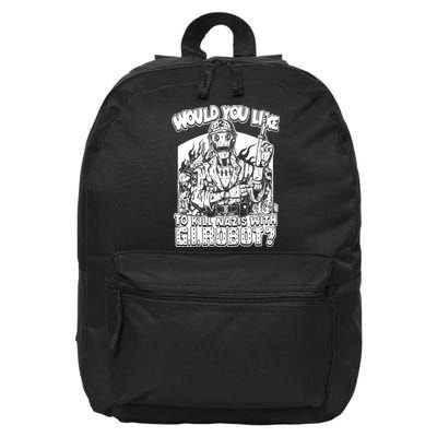 Would You Like To Kill Nazis With Gi Robot Olafh Ace 16 in Basic Backpack
