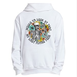 Would Ya Look At That My Last Flying Fuck Skeleton Plant Urban Pullover Hoodie