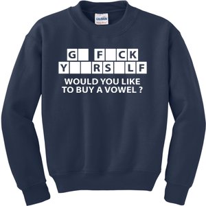 Would You Like To Buy A Vowel Kids Sweatshirt