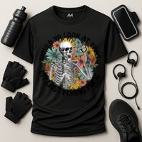 Would Ya Look At That My Last Flying Fuck Skeleton Halloween Gift Cooling Performance Crew T-Shirt