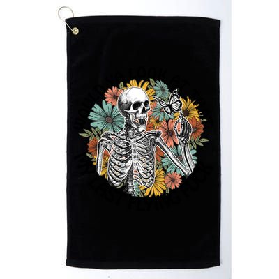 Would Ya Look At That My Last Flying Fuck Skeleton Halloween Gift Golf Towel