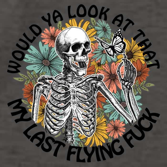 Would Ya Look At That My Last Flying Fuck Skeleton Halloween Gift Vector Backpack