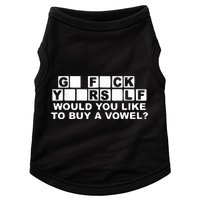 Would You Like To Buy A Vowel Dirty Joke Grown Up Humor Doggie Tank