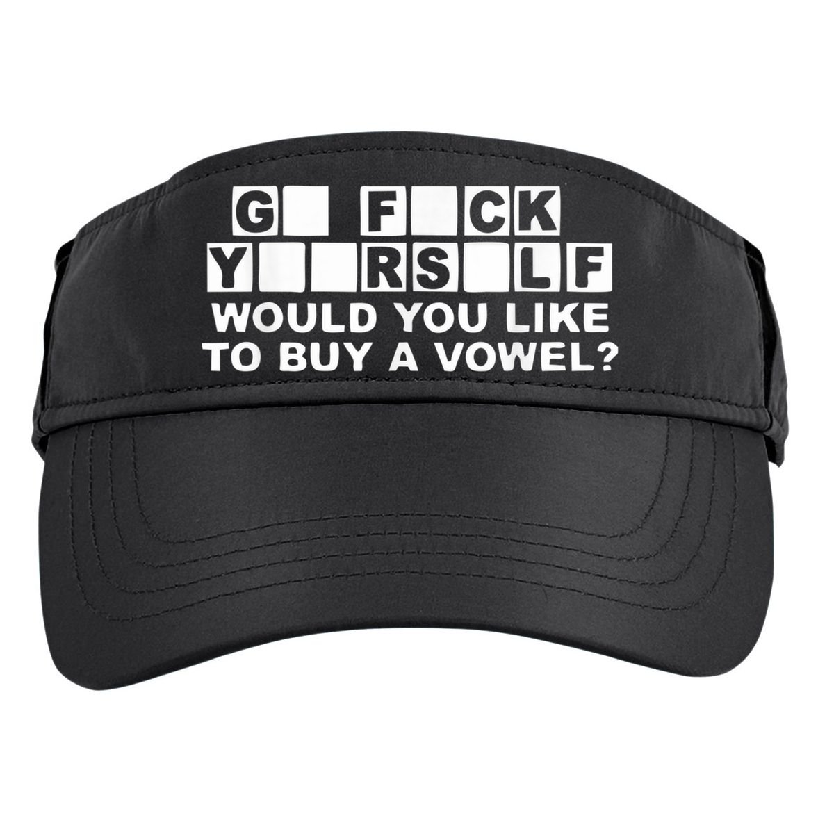 Would You Like To Buy A Vowel Dirty Joke Grown Up Humor Adult Drive Performance Visor