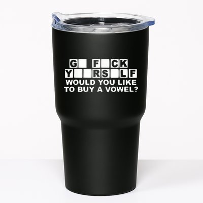 Would You Like To Buy A Vowel Dirty Joke Grown Up Humor Tumbler
