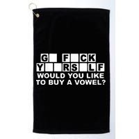Would You Like To Buy A Vowel Dirty Joke Grown Up Humor Golf Towel
