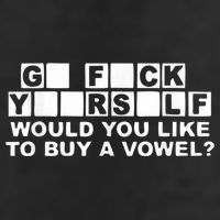 Would You Like To Buy A Vowel Dirty Joke Grown Up Humor Golf Towel
