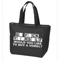 Would You Like To Buy A Vowel Dirty Joke Grown Up Humor Zip Tote Bag