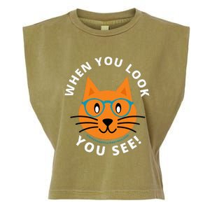 When You Look You See! Garment-Dyed Women's Muscle Tee