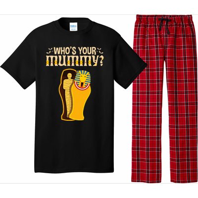 WhoS Your Mummy Funny Egyptian Pharaoh Mummy Pajama Set