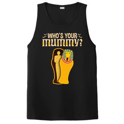 WhoS Your Mummy Funny Egyptian Pharaoh Mummy PosiCharge Competitor Tank