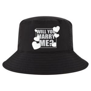 Will You Marry Me Cute Gift Cute Wedding Marriage Proposal Cute Gift Hearts Gift Cool Comfort Performance Bucket Hat