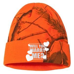 Will You Marry Me Cute Gift Cute Wedding Marriage Proposal Cute Gift Hearts Gift Kati Licensed 12" Camo Beanie