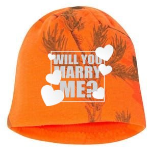 Will You Marry Me Cute Gift Cute Wedding Marriage Proposal Cute Gift Hearts Gift Kati - Camo Knit Beanie