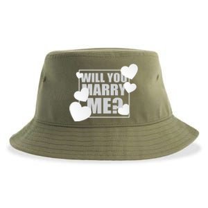 Will You Marry Me Cute Gift Cute Wedding Marriage Proposal Cute Gift Hearts Gift Sustainable Bucket Hat