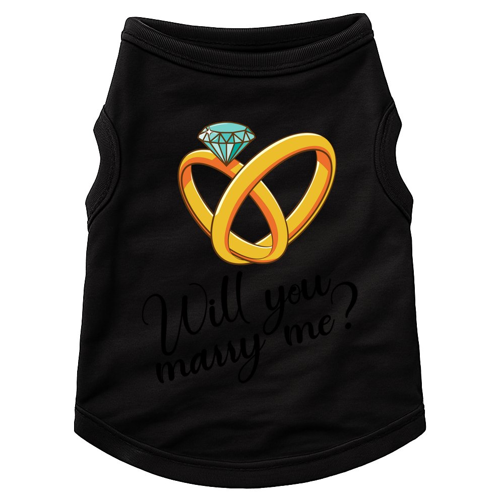Will You Marry Me Gift Doggie Tank