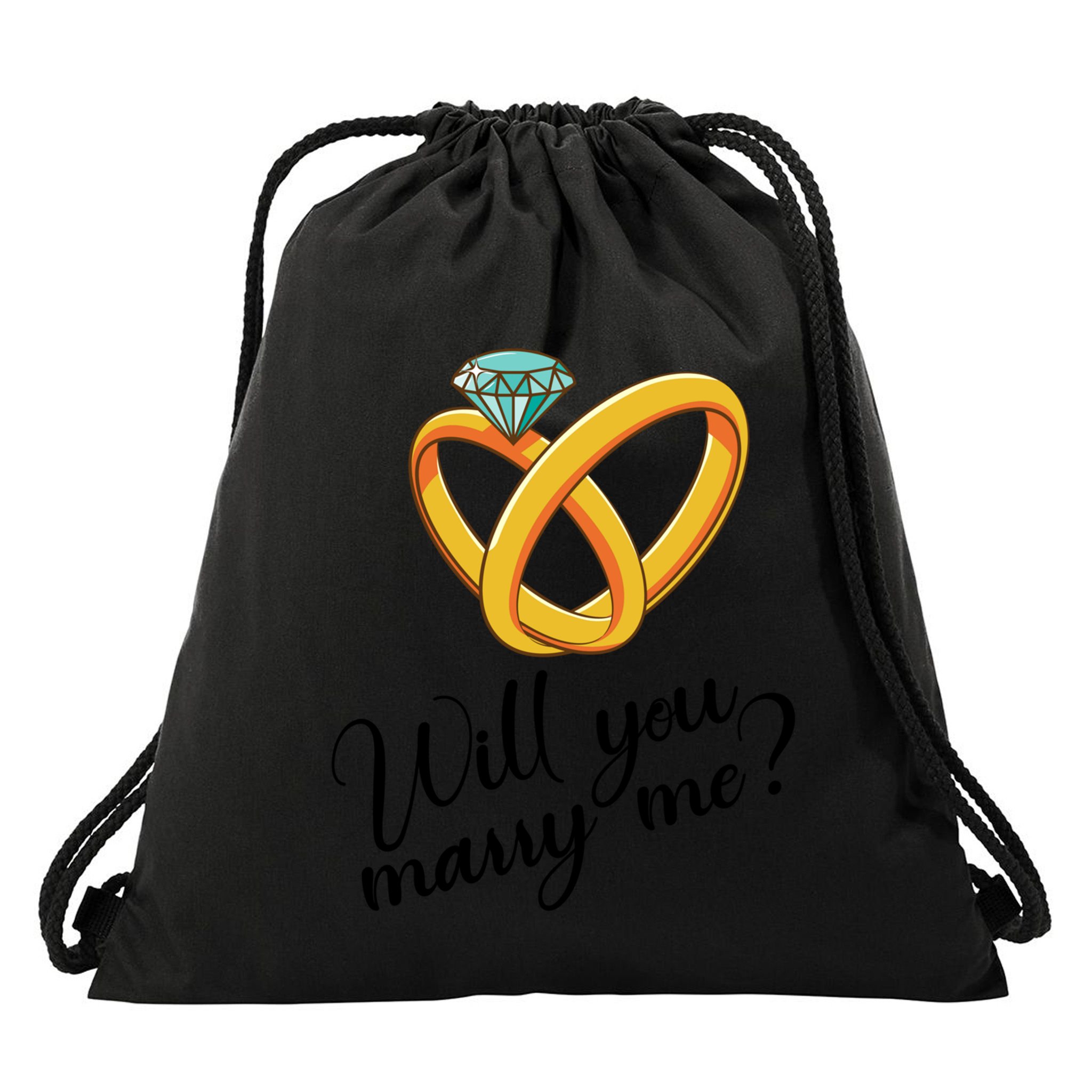 Will You Marry Me Gift Drawstring Bag
