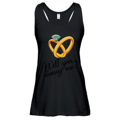 Will You Marry Me Gift Ladies Essential Flowy Tank