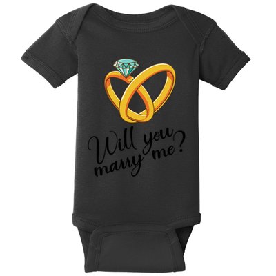 Will You Marry Me Gift Baby Bodysuit