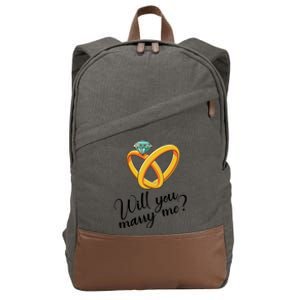 Will You Marry Me Gift Cotton Canvas Backpack