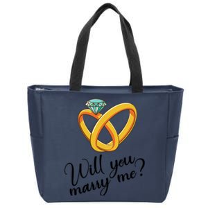 Will You Marry Me Gift Zip Tote Bag