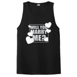 Will You Marry Me Great Gift Cute Wedding Marriage Proposal Great Gift Hearts Gi PosiCharge Competitor Tank