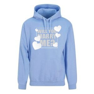 Will You Marry Me Great Gift Cute Wedding Marriage Proposal Great Gift Hearts Gi Unisex Surf Hoodie