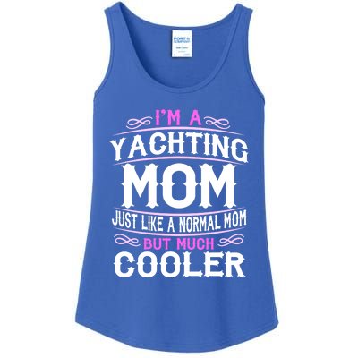 Wo Yachting Mom Cute Sailing Boating Mom Gift Ladies Essential Tank