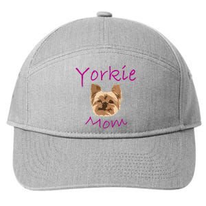 Wo Yorkie Mom Proud Yorkshire Terrier Mama Mom 7-Panel Snapback Hat