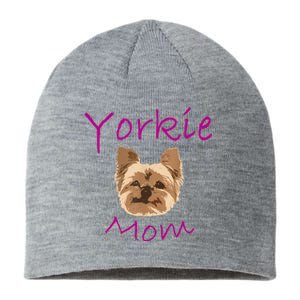 Wo Yorkie Mom Proud Yorkshire Terrier Mama Mom Sustainable Beanie