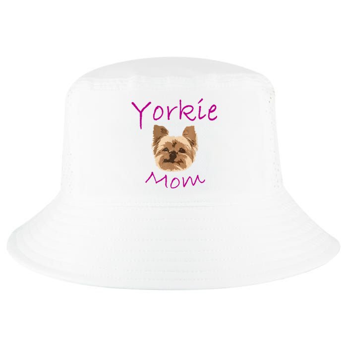 Wo Yorkie Mom Proud Yorkshire Terrier Mama Mom Cool Comfort Performance Bucket Hat