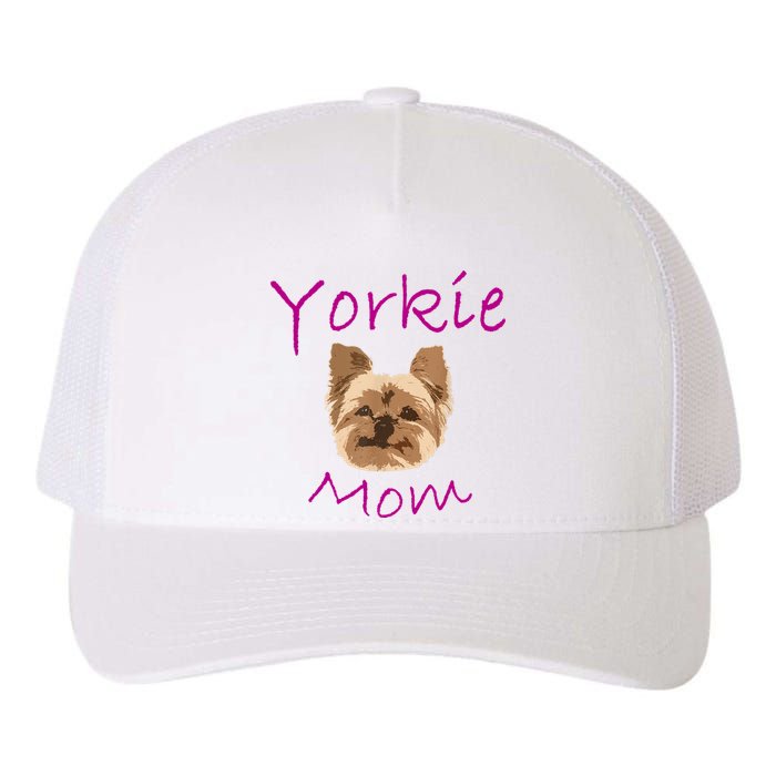 Wo Yorkie Mom Proud Yorkshire Terrier Mama Mom Yupoong Adult 5-Panel Trucker Hat