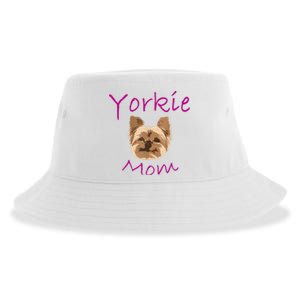 Wo Yorkie Mom Proud Yorkshire Terrier Mama Mom Sustainable Bucket Hat