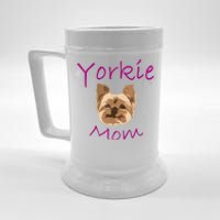 Wo Yorkie Mom Proud Yorkshire Terrier Mama Mom Beer Stein