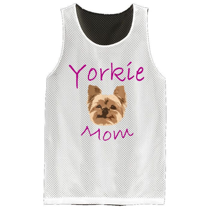 Wo Yorkie Mom Proud Yorkshire Terrier Mama Mom Mesh Reversible Basketball Jersey Tank