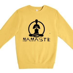 Workout Yoga Namaste Yoga Gift Premium Crewneck Sweatshirt