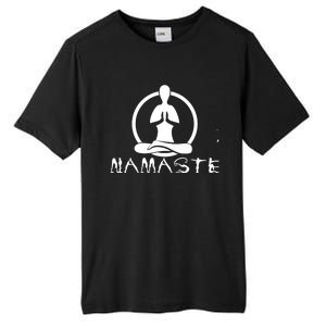 Workout Yoga Namaste Yoga Gift Tall Fusion ChromaSoft Performance T-Shirt