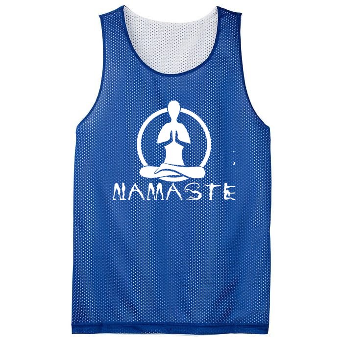 Workout Yoga Namaste Yoga Gift Mesh Reversible Basketball Jersey Tank