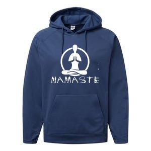 Workout Yoga Namaste Yoga Gift Performance Fleece Hoodie