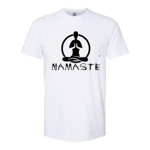 Workout Yoga Namaste Yoga Gift Softstyle CVC T-Shirt